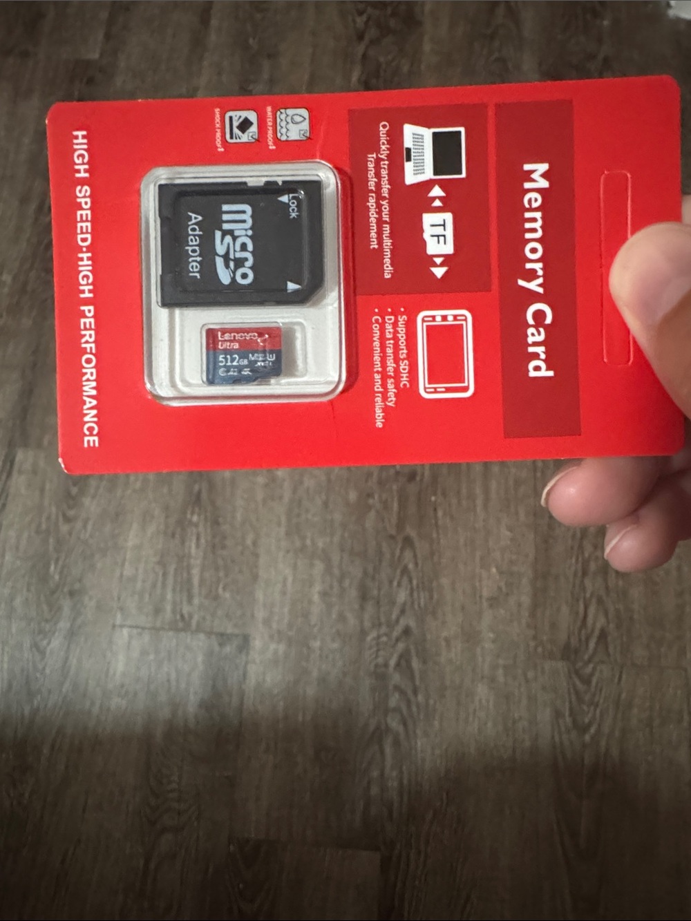 Lenovo Memory Card and microSD Adapter - Red and Black